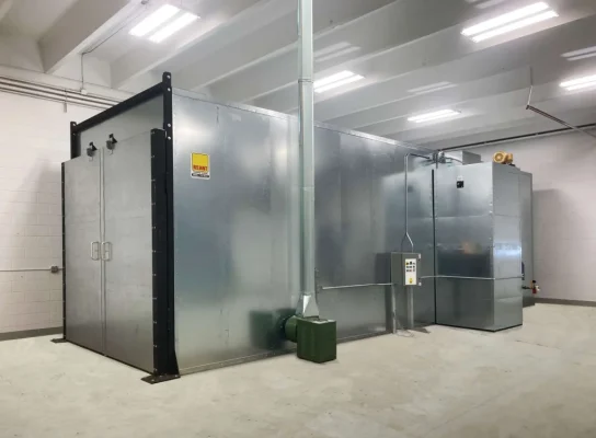 T3 A Reliant gas-fueled convection powder curing oven